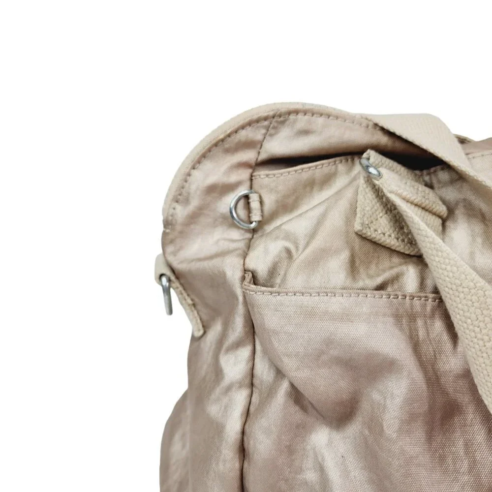 Kipling Elysia Metallic‎ Shoulder Bag Rose Gold Strap Zipper Medium Travel